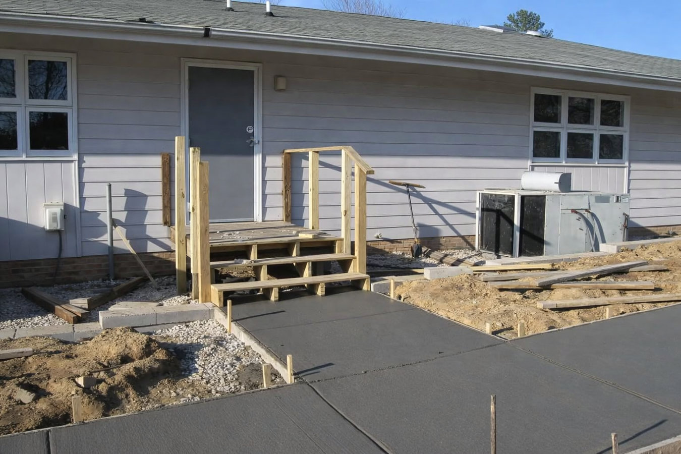 Concrete sidewalk building in Somerton, AZ